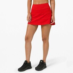 Lululemon Pace Rival Skirt (Tall) *4-way Stretch 15", Dark Red, 2 Tall